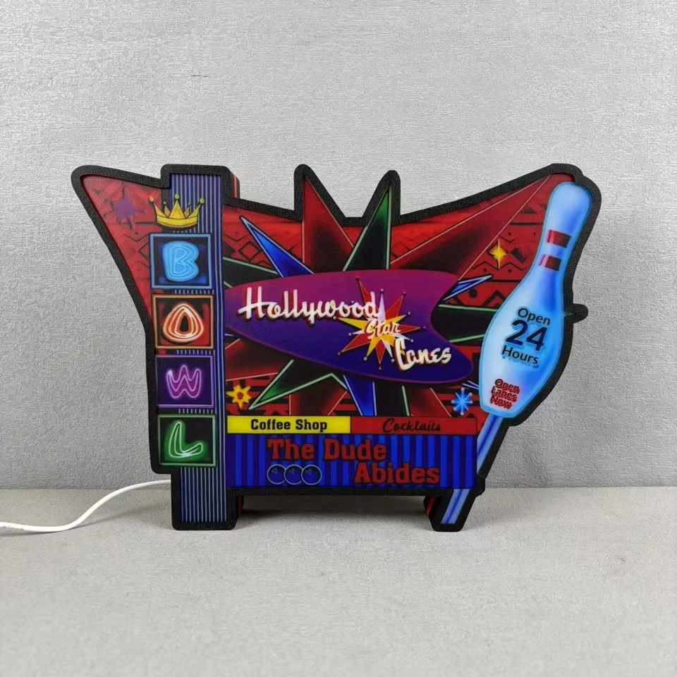 The Big Lebowski Topper Led Lightbox for The Dutch Pinball Pinball Machine - Image 4 of 4