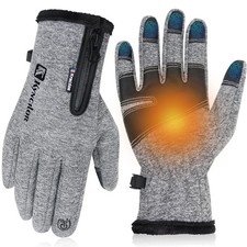 Winter Gloves Waterproof Warm 5-Finger Touchscreen Non-Slip Gloves for Men Women