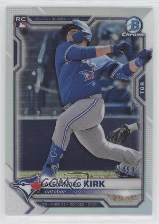 2021 Bowman Chrome Refractor 115/499 Alejandro Kirk #49 02td