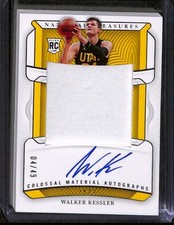 2022-23 National Treasures Walker Kessler Rookie RC Colossal Material Auto /49