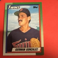 1990 Topps - German Gonzalez #266 Minnesota Twins