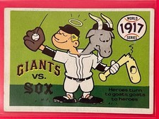 1970 Fleer Laughlin World Series New York Giants vs Chicago White Sox 1917 #14