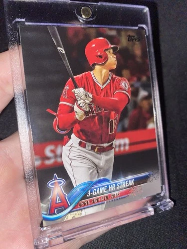 2018 Topps Update Series Shohei Ohtani Rookie Card 3-Game HR Streak