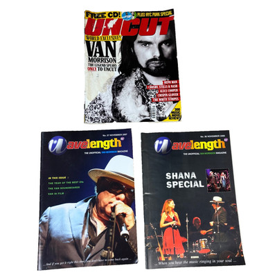Van Morrison, 2 Rare  Wavelength  Magazine Programs & 1 Uncut Magazine Lot VG+