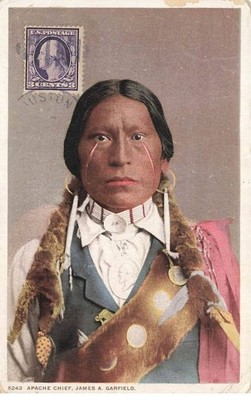 INDIANS #MK41879 Apache Chef James A Garfield Gesichtsbemalung