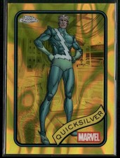2025 Topps Chrome Marvel Quicksilver Yellow Lava Refractor #121