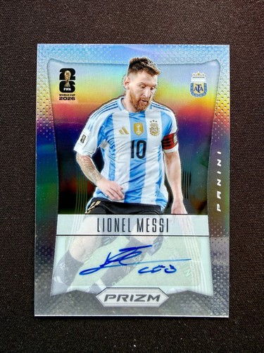 2026 Panini Prizm FIFA World Cup Lionel Messi 2012 Throwback Auto Silver /199