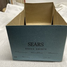 Sears Box Empty Vintage Sears Dress Shirt Shipping Stocking Box Empty Vintage
