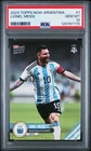 2023 TOPPS NOW ARGENTINA #1 LIONEL MESSI PSA 10