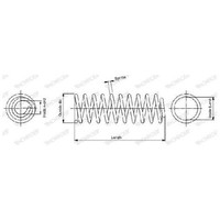 Fahrwerksfeder Hinten FüR Fiat Qubo 225 1.2 1.4 08 Bis 26 Monroe KFT KFV