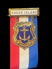 1920 Republican National Convention- Metal Badge- Rhode Island Delegate Badge