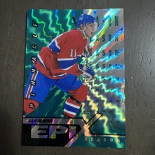 1997-98 Pinnacle EPIX Emerald SEASON #E10 /50 Saku Koivu