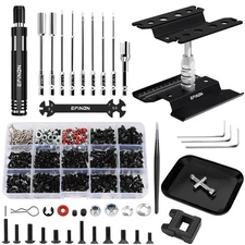 RC Car Repair Work Stand Repair Tool Set 360 Degree Rotation and 520 Pcs RC S...