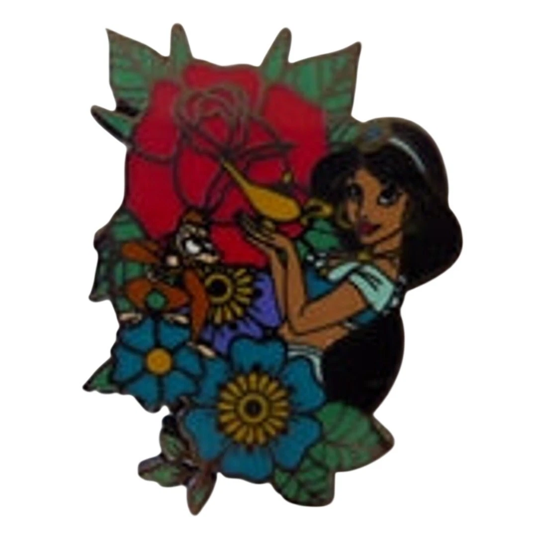 Disney Trading Pin 150095 LOUNGEFLY - JASMINE - PRINCESS FLORAL PORTRAIT