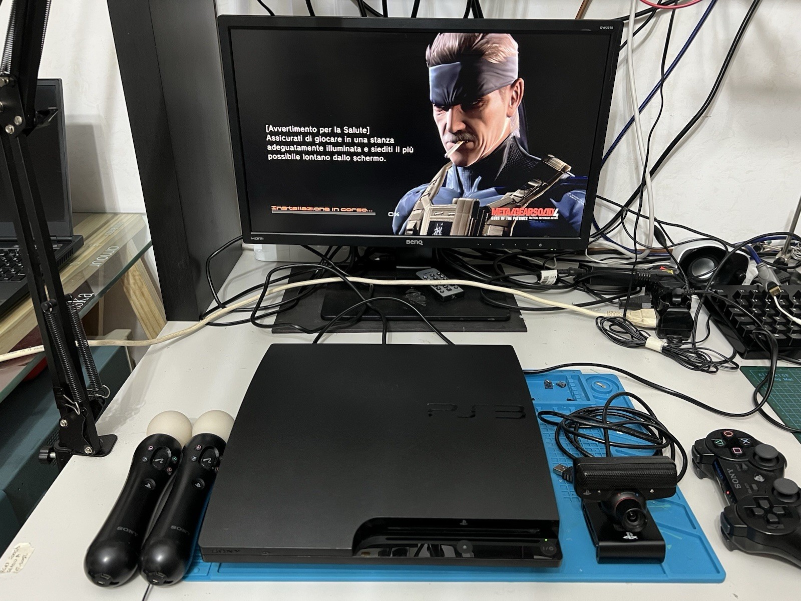 sony playstation 3 slim cech-3004 1 tb move ps3 eye retrocompatibile