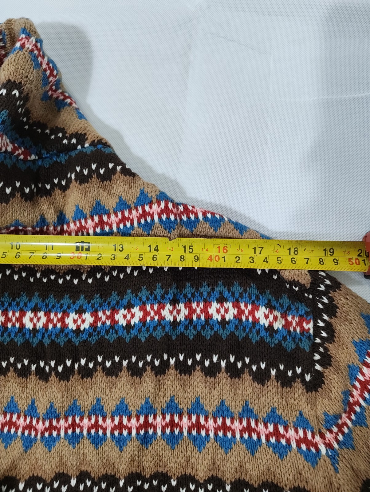 Vtg 80's Women’s Ralph Lauren Chaps Western knit Sweater Size L image 7