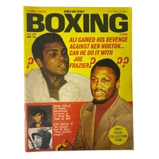 Tommy Kay's Boxing Magazine April 1974 Muhammad Ali, Joe Frazier No Label VG