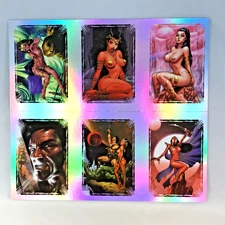 UNCUT FOIL CHASE CARD SET from BREYGENT: WARLORD OF MARS "MARTIAN MASTERPIECE"