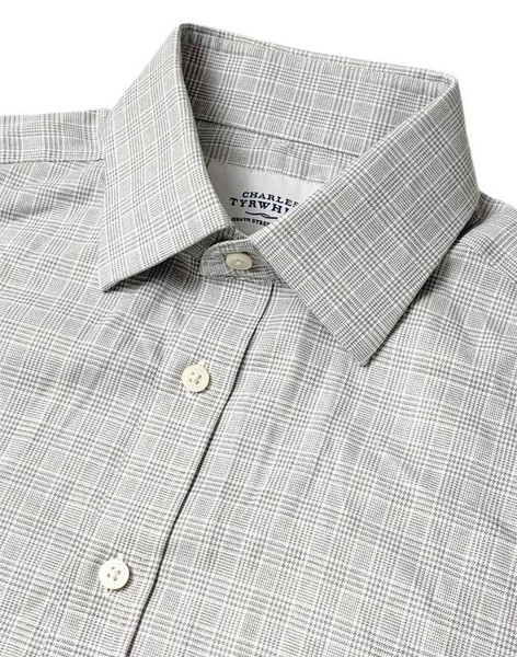 Men Charles Tyrwhitt Shirt White Cotton S