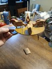 Vintage Handmade Wood Pecking Chicken  Carved Paddle Toy, Rare Folk Art — photo 3