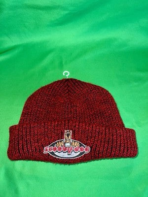 Scooby-doo Vintage Cartoon Network Red Embroidered Kids Snow Cap Beanie WB Hat