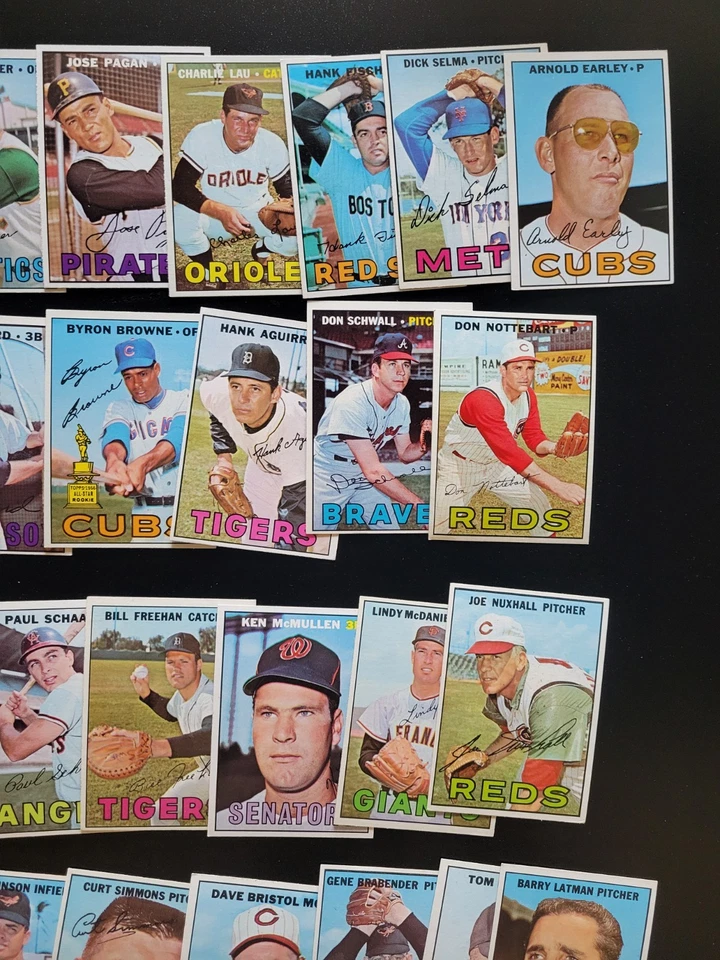 1967 Topps Baseball Cards - 38 Different EX to EXMT - Roy Face | Manny Mota - Image 3 of 4