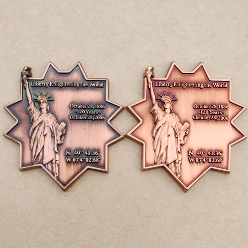 Statue of Liberty Geocoin & Copy Geocoin - Activated & Adoptable - TB1BJQ2