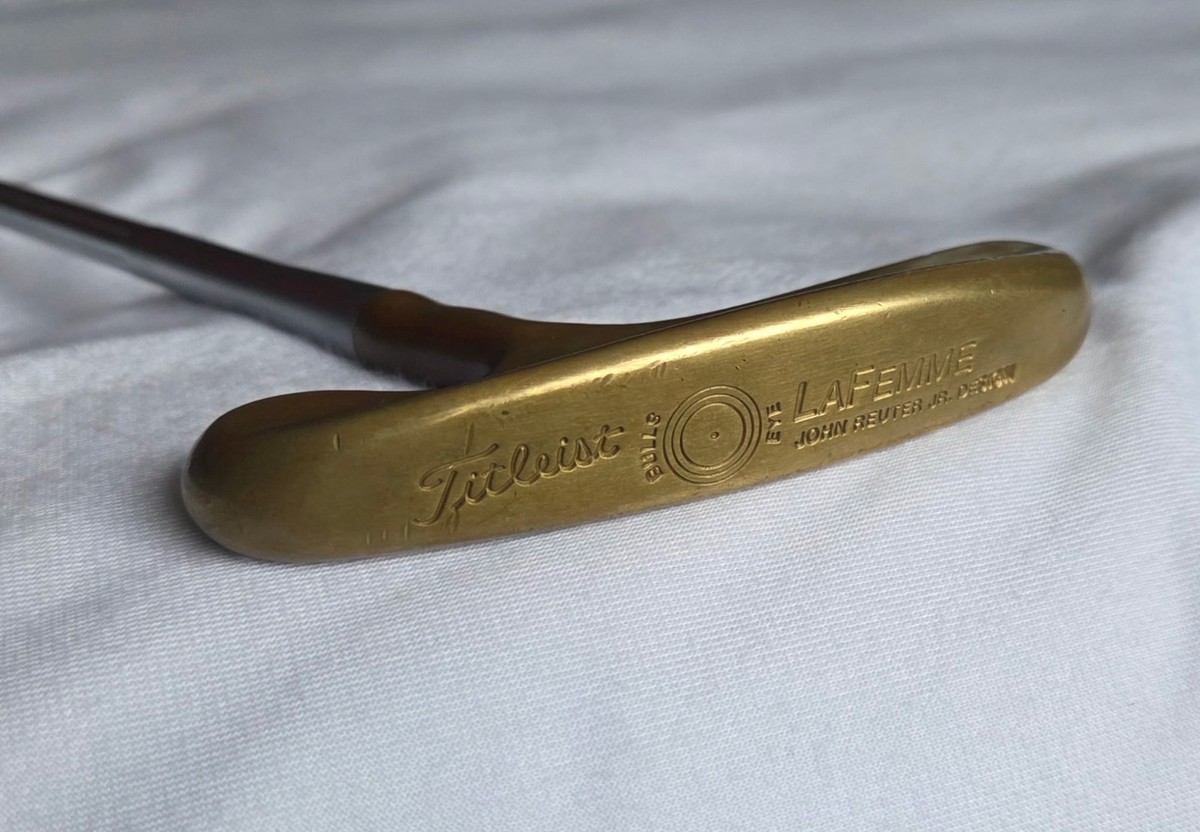 Titleist Bulls Eye LaFemme Brass Blade Putter Steel Shaft Gold 