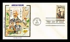 US COVER TOM SAWYER AMERICAN FOLKLORE FIRST DAY ISSUE COLORANO SILK CACHET
