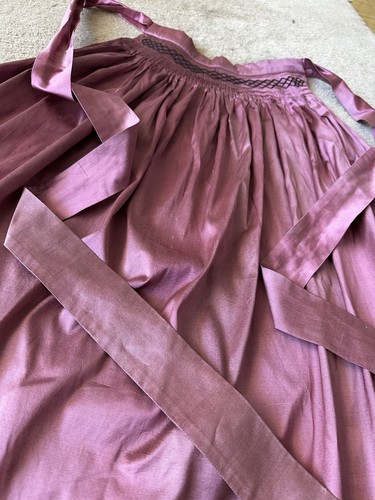 🩷Dirndlschürze Gössl Seide Pink Lila 70er Größe S 🩷 - Bild 4 von 5