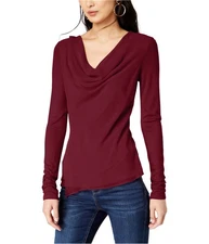 I.N.C Womens Cowl Neck Pullover Blouse