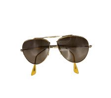 Occhiali da Sole Vintage – Montatura dorata e lenti marroni - da sistemare