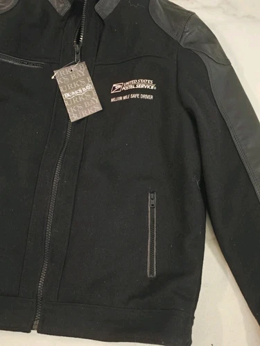 RARE US Post OfficeWOOL LEATHER MILLION MILE SAFE DRIVER MILESTONE MAIL JACKET S image 7