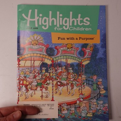 Highlights for Children Magazine July 1999 573 Puzzles Games Kids