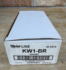 Taylor Line KW1-BR Kwikset 50 Keys USA Mfg'd Oct 2025 Qty Di$counts Available!