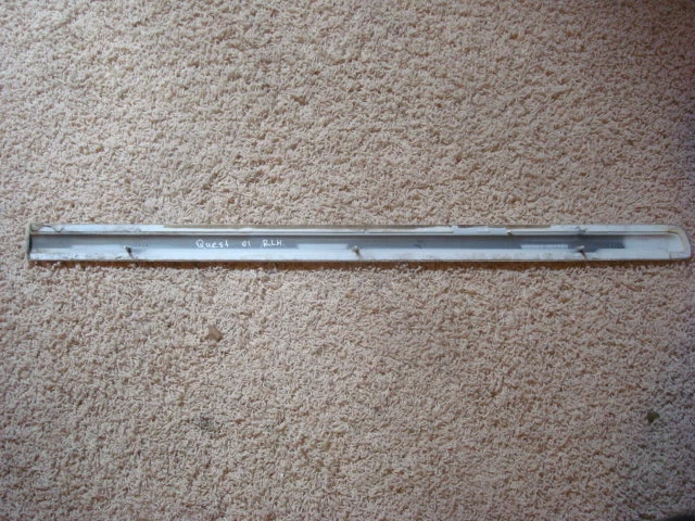 2001 NISSAN QUEST REAR SLIDE SLIDING DOOR EXTERIOR MOLDING LEFT DRIVER SIDE OEM - Image 2 of 2