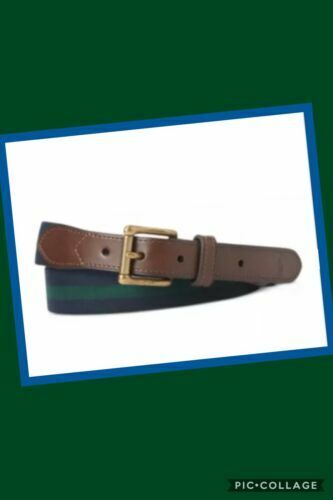 Polo Ralph Lauren Men's SZ 42 Green Polo Bear Belt Leather Polo Ralph Lauren Men's SZ 42 Green Polo Bear Belt Leather