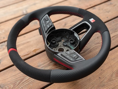 Volante NUOVO IN PELLE per S-Line Audi Q2 A3 S3 8V 2013-2019 OEM W Paddle - Picture 12 of 15