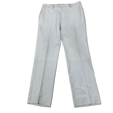 Effetti Flat Front Dress Pants Men 36L 36 Long Cream Chino Conforto Tecnic 36x33