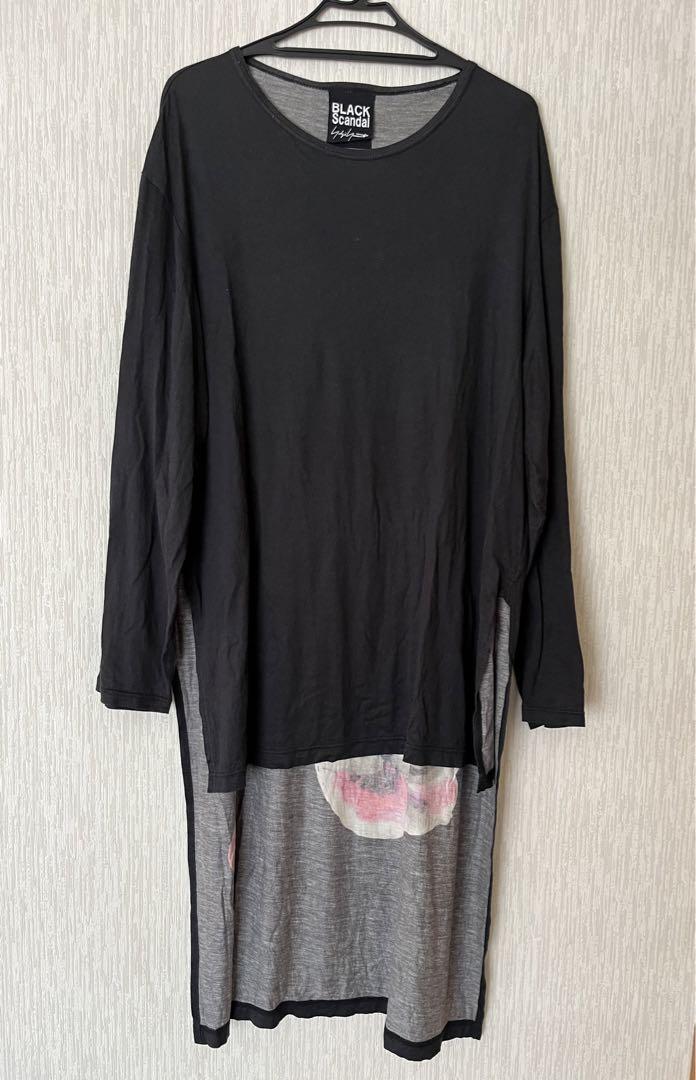 Yohji Yamamoto Black Scandal Asymmetrical Cut Sew Unisex Yohji Yamamoto Black Scandal Asymmetrical Cut Sew Unisex