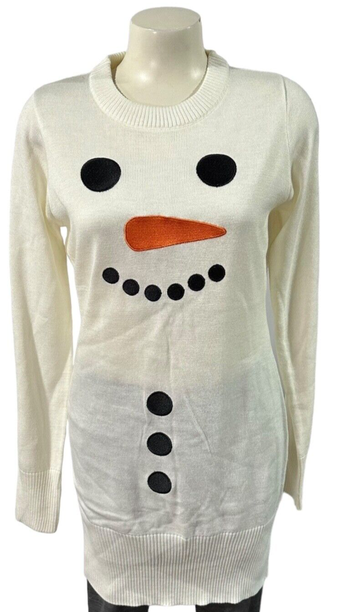 Tipsy Elves Women's Sweater Dress - Snowman Christmas - Winter - Size M