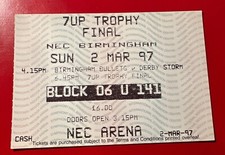 1997 7 Up Trophy BBL BASKETBALL Final Ticket Birmingham Derby