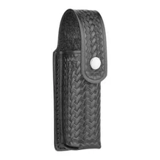 NEW DUTYMAN 2621 Basketweave Leather 4 oz. Mace/OC Holder NICKLE SNAP