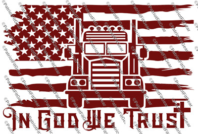 Trucker, In God We Trust,Recker,Oilfield,One Nation Under God,Custom vinyl Decal