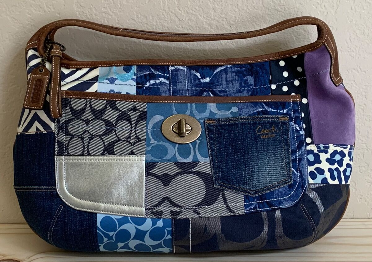 NWT Coach Denim Patchwork Ergo XL Hobo Handbag 10809 | eBay NWT Coach Denim Patchwork Ergo XL Hobo Handbag 10809 | eBay