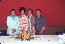 1975 Portrait Women Formal Party Gathering Dresses Pant Suit Vintage 35mm Slide