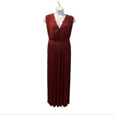 ASOS premium lace insert pleated midi dress in oxblood size 18