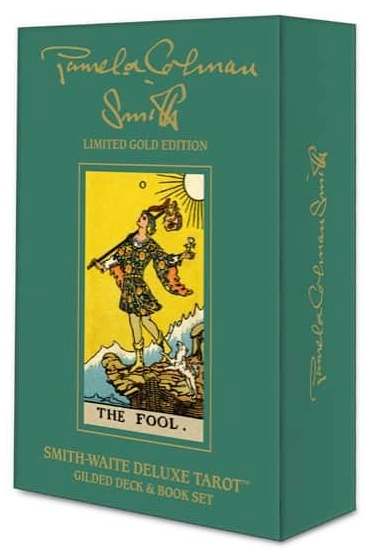 Smith-Waite Deluxe Tarot 限定ゴールドエディション　占い Smith Waite DELUXE Tarot Gildet DECK & Book SET LIMITED GOLD