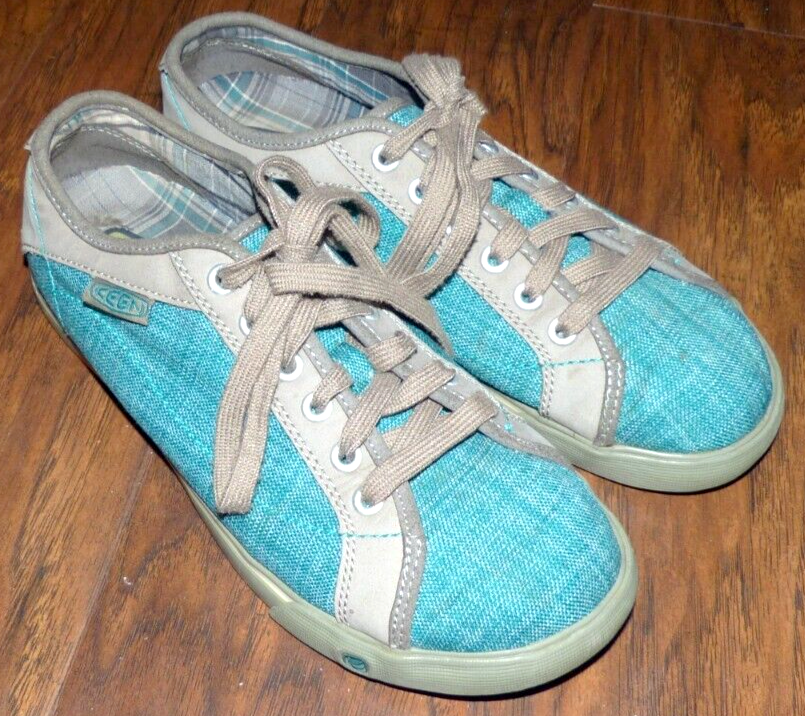 Scarpe sneakers stringate KEEN Arcata turchese da donna taglia 8 5 39 usate in ottime condizioni