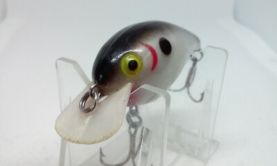 Leurre De Pêche Cotton Cordell Big O - Argent Et Noir, Crankbait Vintage